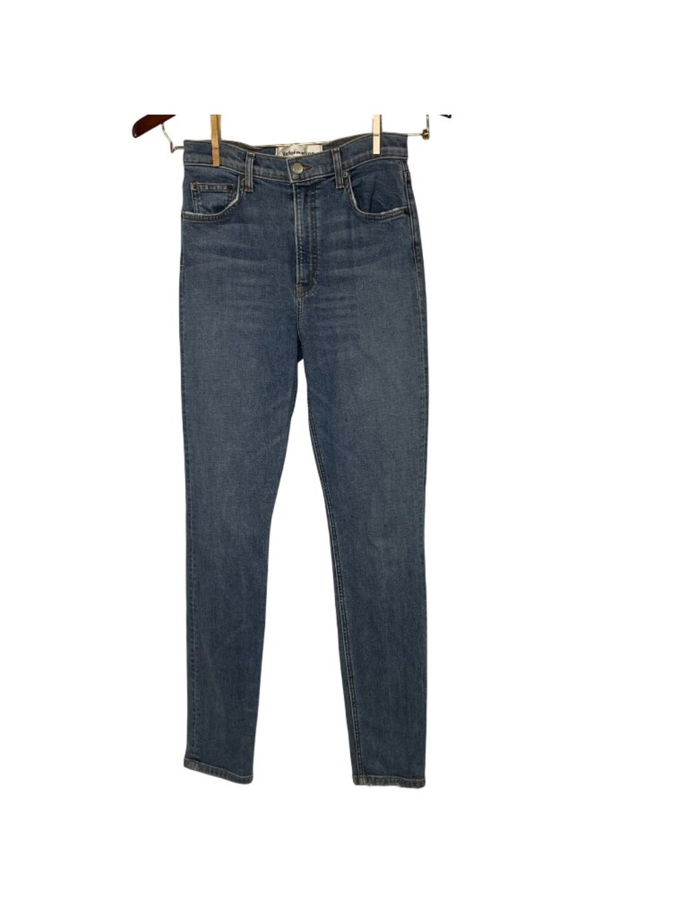 Reformation High & Skinny Jeans Blue LY358 Sz 28